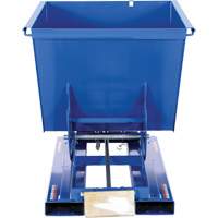 Conteneur autobasculeur, Acier, 1/2 vg³, Bleu Absolute Business Supply
