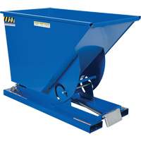 Conteneur autobasculeur, Acier, 3/4 vg³, Bleu Absolute Business Supply