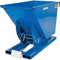 Conteneur autobasculeur, Acier, 3/4 vg³, Bleu Absolute Business Supply
