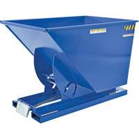 Conteneur autobasculeur, Acier, 1 vg³, Bleu Absolute Business Supply