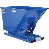 Conteneur autobasculeur, Acier, 1-1/2 vg³, Bleu Absolute Business Supply