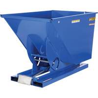 Conteneur autobasculeur, Acier, 1-1/2 vg³, Bleu Absolute Business Supply