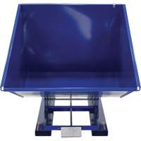 Conteneur autobasculeur, Acier, 2 vg³, Bleu Absolute Business Supply