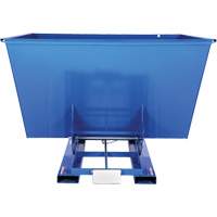Conteneur autobasculeur, Acier, 2-1/2 vg³, Bleu Absolute Business Supply