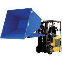 Conteneur autobasculeur, Acier, 2-1/2 vg³, Bleu Absolute Business Supply