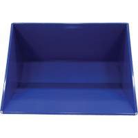 Conteneur autobasculeur, Acier, 3 vg³, Bleu Absolute Business Supply