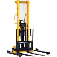 Manual Hydraulic Stacker, Hand Pump Operated, 2000 lbs. Capacity, 35" Max Lift Absolute Business Supply