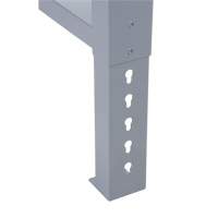 Industrial Duty Leg for Workbench, Steel, 24" D x 34" H, Single Absolute Business Supply