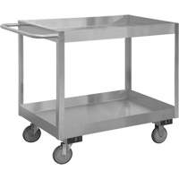 Chariot avec tablettes de calibre industriel, 2 Tiers, 18-1/8" la x 35" h x 36" p, Capacit&eacute; 1200 lb Absolute Business Supply