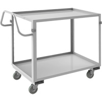 Chariot avec tablettes de calibre industriel, 2 Tiers, 22-1/2" la x 36-1/2" h x 42-7/16" p, Capacit&eacute; 600 lb Absolute Business Supply