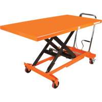 Table &eacute;l&eacute;vatrice &agrave; ciseaux hydraulique, 63" lo x 31-1/2" la, Acier, Capacit&eacute; 1100 lb Absolute Business Supply