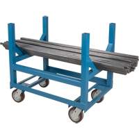 Pipe & Bar Cradle Truck, 24" L x 24" W x 34" H, 2500 lbs. Capacity, Polyurethane Wheels Absolute Business Supply