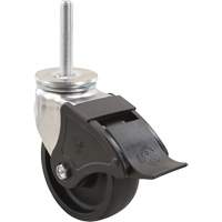 Emaxx RollX Wow Caster, Swivel with Brake, 8" (203.2 mm) Dia., 1200 lbs. (544.3 kg.) Capacity Absolute Business Supply