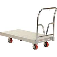 Chariot &agrave; plate-forme en aluminium, 24" la x 48" lo, 3600 lb cap, Roues Polyur&eacute;thane Absolute Business Supply