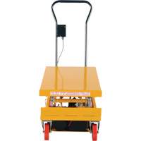 DC Powered Hydraulic Scissor Lift Elevating Cart, Steel, 39-3/4" L x 20-1/2" W, 1000 lbs. Capacity Absolute Business Supply