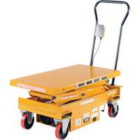 DC Powered Hydraulic Scissor Lift Elevating Cart, Steel, 39-3/4" L x 20-1/2" W, 1000 lbs. Capacity Absolute Business Supply