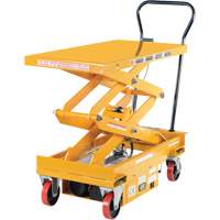 DC Powered Hydraulic Scissor Lift Elevating Cart, Steel, 39-3/4" L x 20-1/2" W, 1000 lbs. Capacity Absolute Business Supply