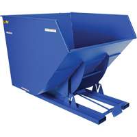 Conteneur autobasculeur, Acier, 4 vg³, Bleu Absolute Business Supply