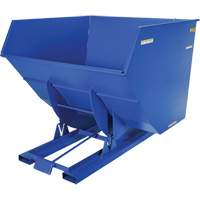 Conteneur autobasculeur, Acier, 4 vg³, Bleu Absolute Business Supply