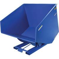 Conteneur autobasculeur, Acier, 4 vg³, Bleu Absolute Business Supply