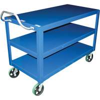 Chariot &agrave; poign&eacute;e ergonomique Ergo-Handle, 4000 lb Capacit&eacute;, Acier, 24-1/2" la x 41" ha x 54-7/8" p, Bordure vers le bas Absolute Business Supply