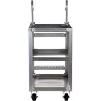 Chariot de pr&eacute;l&egrave;vement de stock, Aluminium, 21-7/8" la x 40" p, 3 tablettes, Capacit&eacute; 660 lb Absolute Business Supply