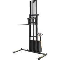 Double Mast Stacker, Electric Operated, 2200 lbs. Capacity, 150" Max Lift Absolute Business Supply