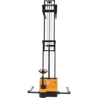Double Mast Stacker, Electric Operated, 2200 lbs. Capacity, 150" Max Lift Absolute Business Supply