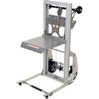 Portable Aluminum Load Lifter, Foot Pump Operated, 200 lbs. Capacity, 61" Max Lift Absolute Business Supply