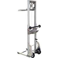 Portable Aluminum Load Lifter, Foot Pump Operated, 200 lbs. Capacity, 61" Max Lift Absolute Business Supply
