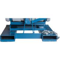 Self-Dumping Hopper, Polyethylene, 1-1/10 cu.yd, Grey Absolute Business Supply