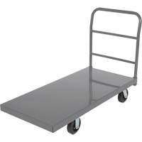 Platform Truck, 48" L x 24" W, 2000 lbs. Capacity, Rubber Casters Absolute Business Supply