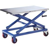 Manual Scissor Lift Table, 37" L x 23-1/2" W, Steel, 660 lbs. Capacity Absolute Business Supply