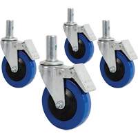 Mini roulette de 4" avec goupille verrouillable Absolute Business Supply