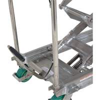 Manual Hydraulic Scissor Lift Table, 36-1/4" L x 19-3/8" W, Stainless Steel, 600 lbs. Capacity Absolute Business Supply