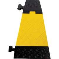 Powerhouse Heavy-Duty Left Turn Cable Protector, 5 Channels, 12" L x 19.75" W x 2.25" H Absolute Business Supply