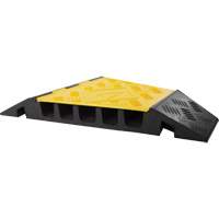 Powerhouse Heavy-Duty Right Turn Cable Protector, 5 Channels, 12" L x 19.75" W x 2.25" H Absolute Business Supply