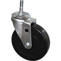 Roulette pivotante &agrave; tige filet&eacute;e pour chariot &agrave; bascule Absolute Business Supply