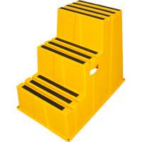 Escabeau industriel, 3 marches, 34-13/16" x 22-7/16" x Hauteur 28-1/2" Absolute Business Supply