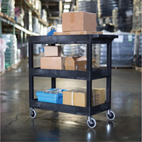 R&acirc;telier mobile, 3 tiers, 35-1/4" x 36-1/4" x 18", Capacit&eacute; 300 lb Absolute Business Supply