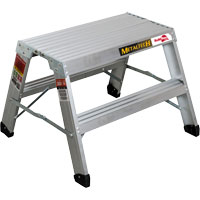 Poste de travail chevalet de sciage portatif, Cadre Aluminium, 12-1/4" p x 24" h Absolute Business Supply