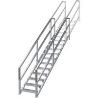 Syst&egrave;me d'escalier modulaire pour la construction de 11-16 marches SmartStairs, 120" ha Absolute Business Supply