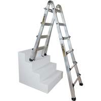 Telescoping Multi-Position Ladder, Aluminum, 300 lbs., CSA Grade 1A Absolute Business Supply