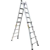 Telescoping Multi-Position Ladder, Aluminum, 300 lbs., CSA Grade 1A Absolute Business Supply