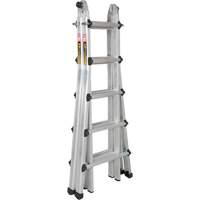 Telescoping Multi-Position Ladder, Aluminum, 300 lbs., CSA Grade 1A Absolute Business Supply