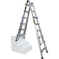 Telescoping Multi-Position Ladder, Aluminum, 300 lbs. Absolute Business Supply