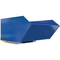Conteneur autobasculeur robuste en style H, Acier, 1 vg³, Bleu Absolute Business Supply