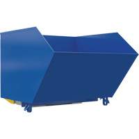 Conteneur autobasculeur robuste en style H, Acier, 1-1/2 vg³, Bleu Absolute Business Supply