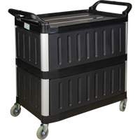 Chariot utilitaire, 3 tiers, 19-3/4" x 37-1/2" x 40-1/4", Capacit&eacute; 250 lb Absolute Business Supply