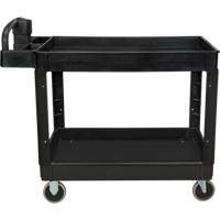 Chariot utilitaire, 2 tiers, 25-5/8" x 33-1/2" x 43-3/4", Capacit&eacute; 550 lb Absolute Business Supply